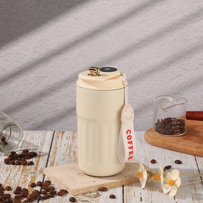 460ml Thermos Bottle Smart Display Temperature 316 Stainless Steel Vacuum Cup Office Coffee Cup Business Portable Thermal Mug