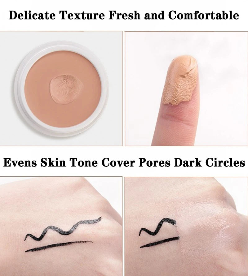 High Coverage Concealer Corrector Anti Dark Circle Whitening Cream Matte Foundation BB Cream for Face Makeup Base Cosmetics - AMULET RING STORE