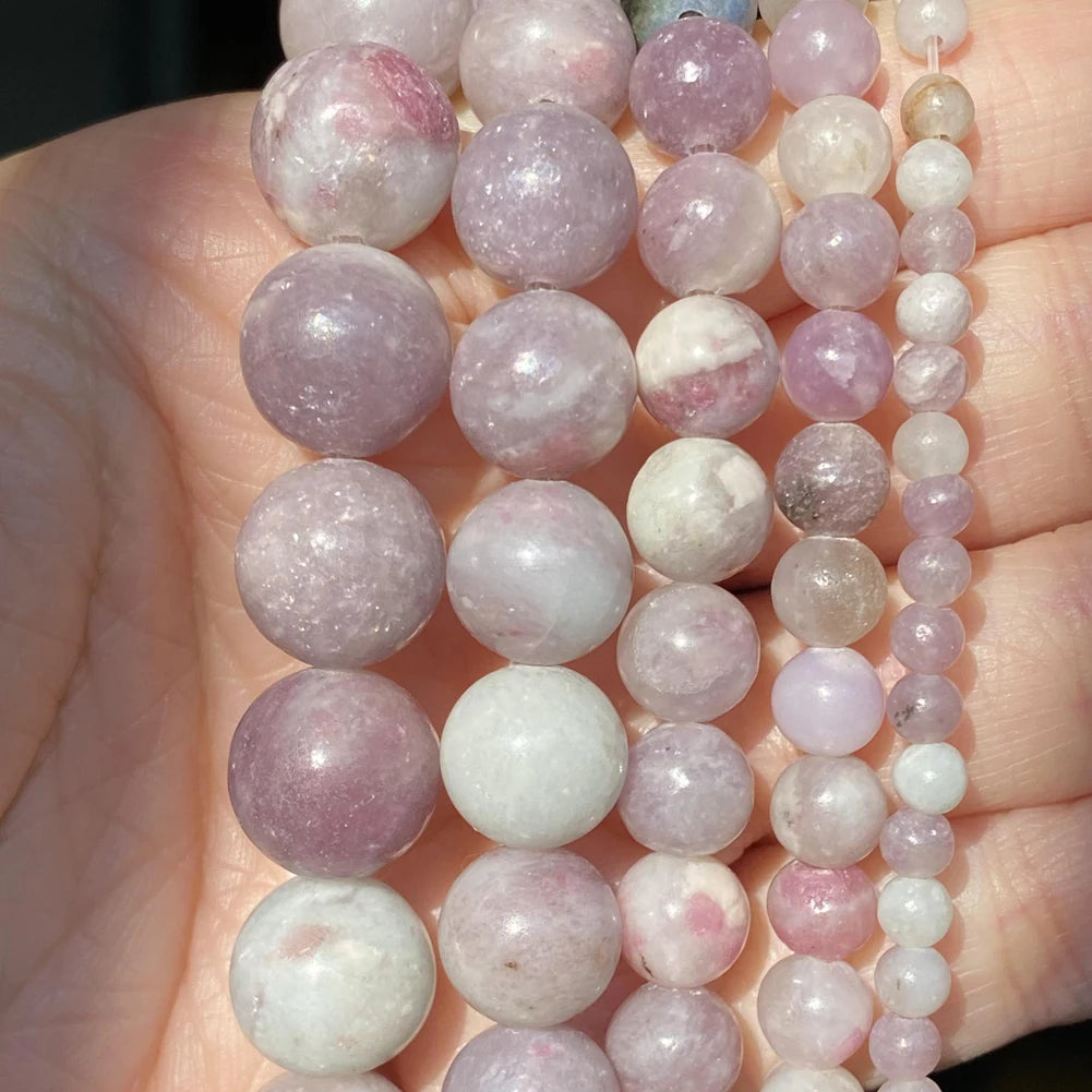 45 Styles Natural Stone Beads Amethyst Purple Jades Agate Crystal Glass Beads Jewelry Making Findings DIY Bracelet Accessories - AMULET RING STORE