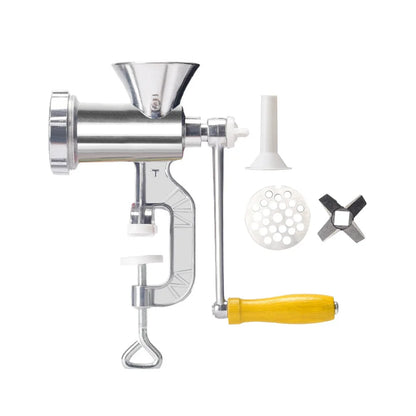 Manual Meat Grinder Aluminum Powerful Home Sausage Stuffer Filler Hand Crank Mincer Vegetable Chopper Pepper Kitchen Supplies - AMULET RING STORE