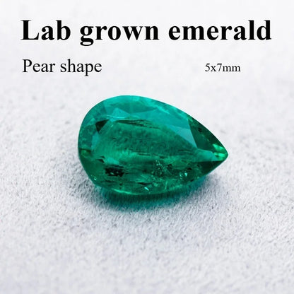 emerald Cut Lab Grown Columbia Emerald Natural color for DIY Jewelry Making Materials with Certificate Factory Wholesale price