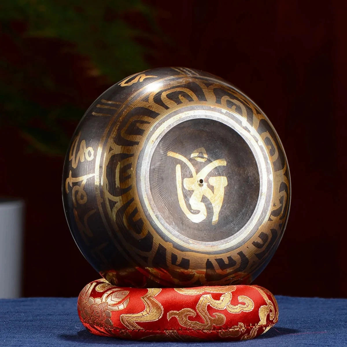Tibetan Singing Bowl Set 8.5~20CM Size Optional Scripture Bowl Helpful for Meditation Yoga Relaxation Chakra Healing Prayer - AMULET RING STORE