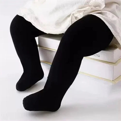 Lawadka Newborn Tights For Girls Solid Knitted Infant Baby Girl Tights Casual White Black Toddler Pantyhose Spring Autumn 0-12M - AMULET RING STORE