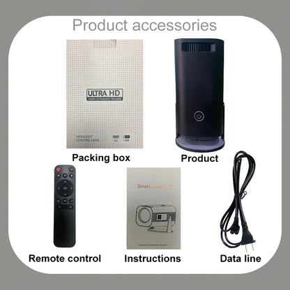 HP330 Portable LED Short Focus Projector 210Ansi 1280*720P Android 11 BT5.0 WIFI Allwinner H716 Halloween Gift Proyector