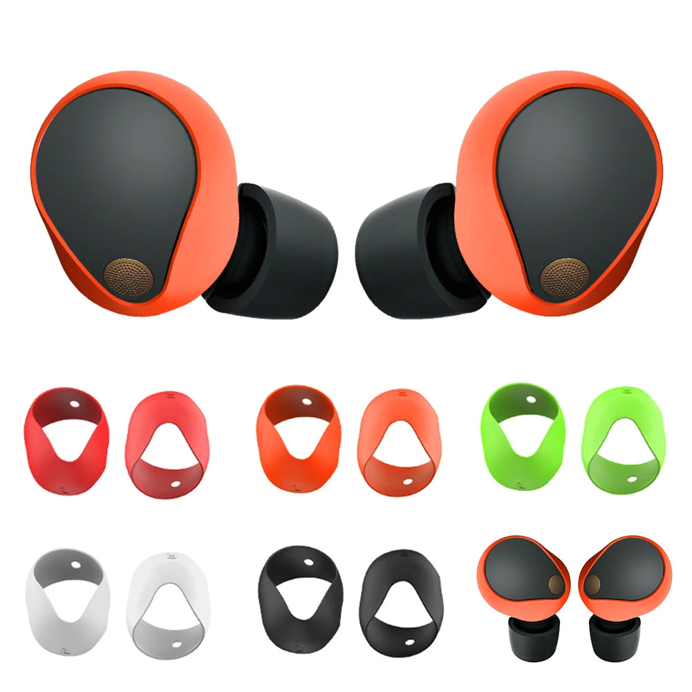 5 Pairs Silicone Ear Tips Cover Accessories Anti-Slip Ear Bud Tips Replacement Earphone Ear-Tips for Sony WF-1000XM5 Headphones - AMULET RING STORE