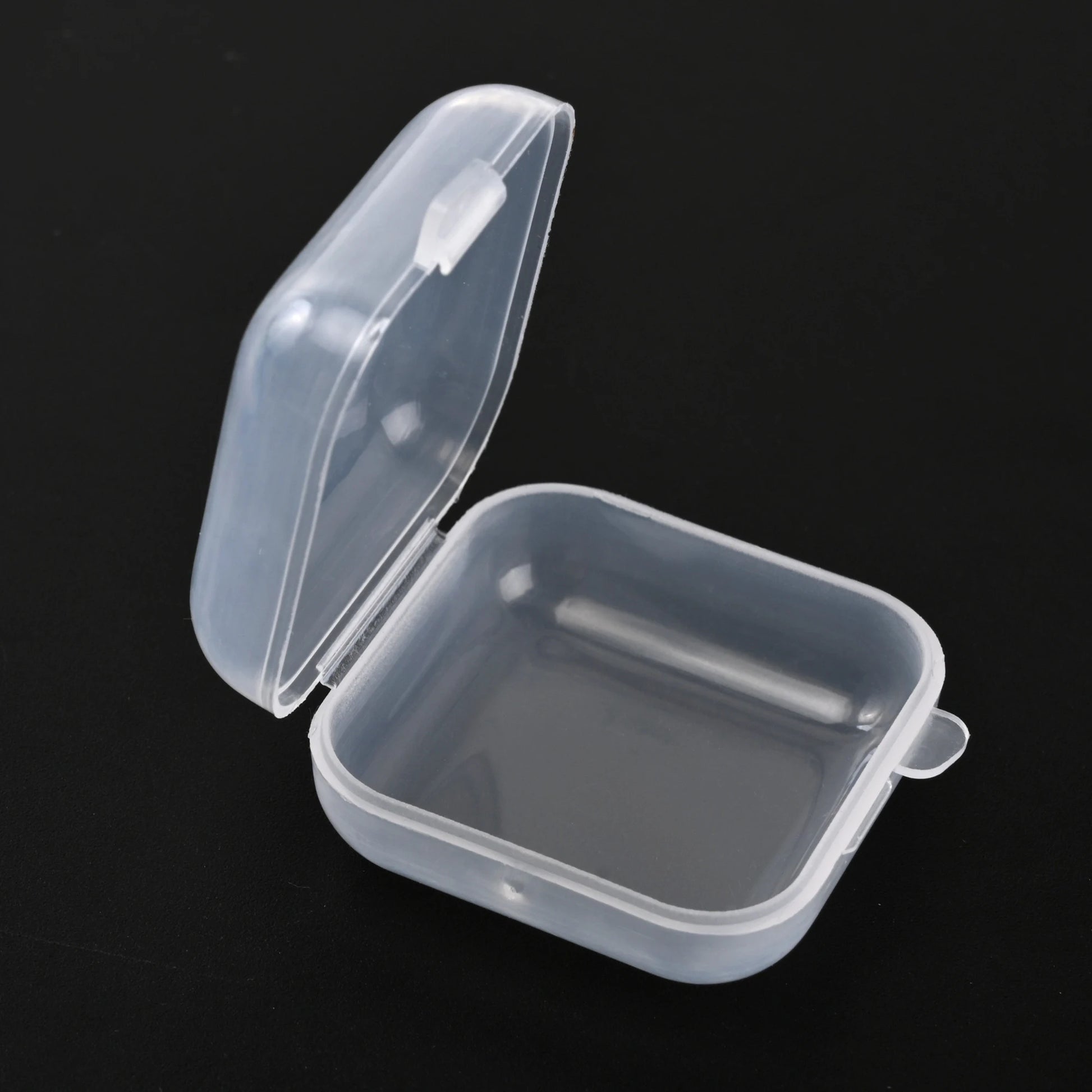 Mini Square Transparent Plastic Small Boxes Pill Jewelry Storage Case Finishing Container Storage Small Pill Box Earplug Box - AMULET RING STORE