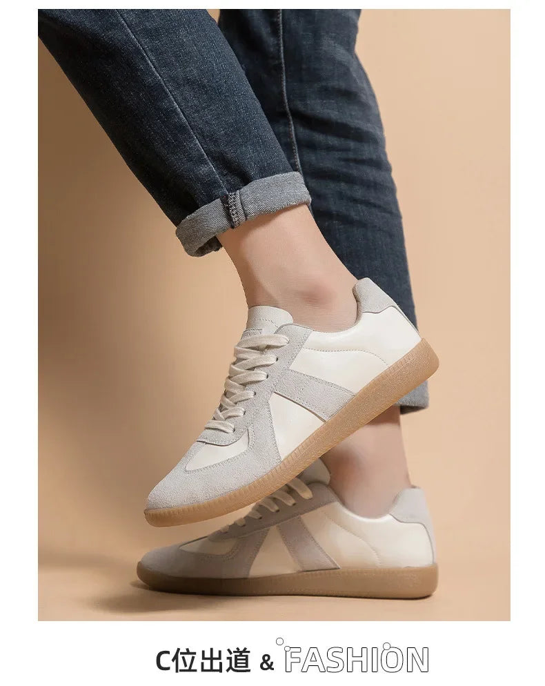 Leisure Sports Shoes For Women Comfortable Soft Bottom Outdoor Walking Shoes Lady Fashion Flats Shoes New Low-top Shoes - AMULET RING STORE