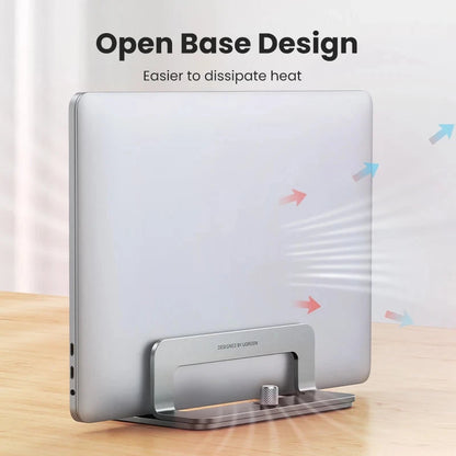 UGREEN Vertical Laptop Stand Holder For MacBook Air Pro Aluminum Foldable Notebook Stand Laptop Support MacBook Pro Tablet Stand - AMULET RING STORE