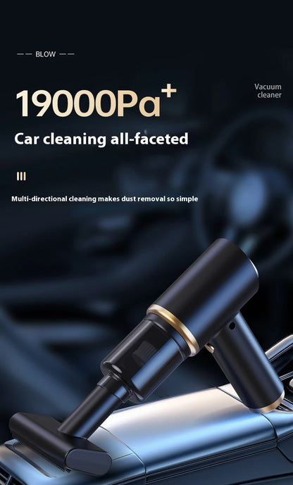 High power portable wireless vacuum cleaner, compatible with both car and home use, equipped with various accessories