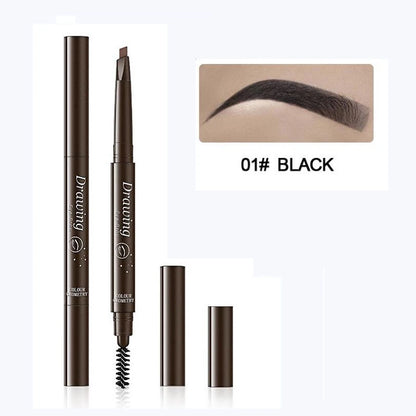 BEAUTY GLAZED Double end Eyebrow Pencil Makeup Tint Natural Long Lasting Paint Stamp Eyeliner Eyebrow Waterproof Cosmetics - AMULET RING STORE