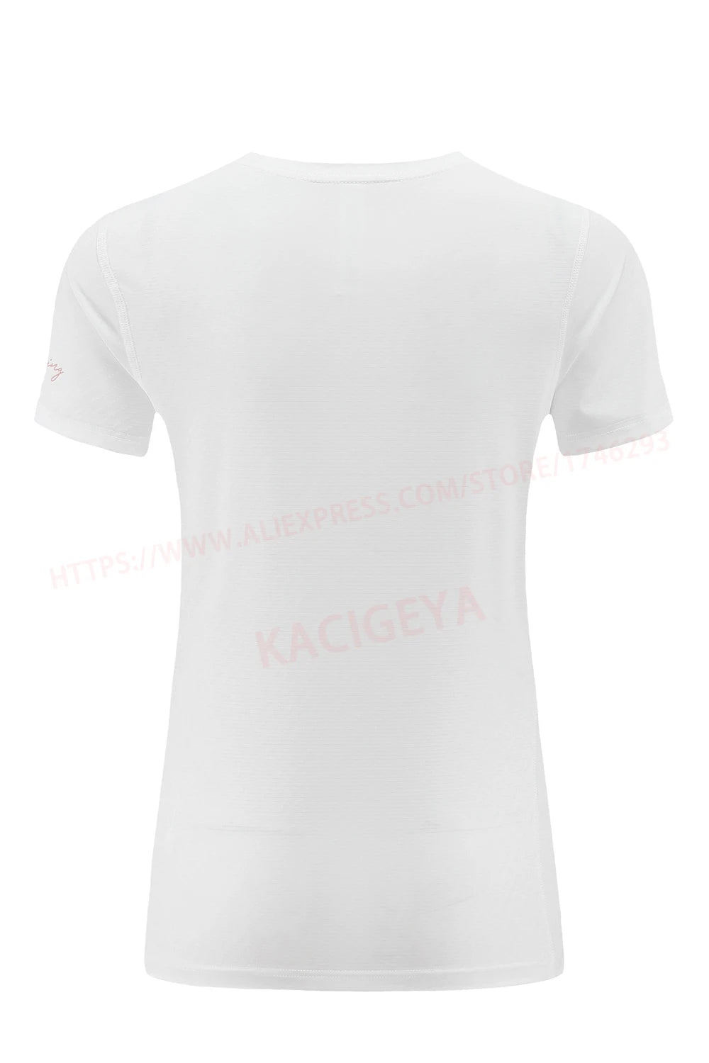 Women Print Running Short Sleeve Slim Elastic Yoga Breathable Mesh Tshirt Female Jogging Training Fashion Solid Fitness Tee - AMULET RING STORE