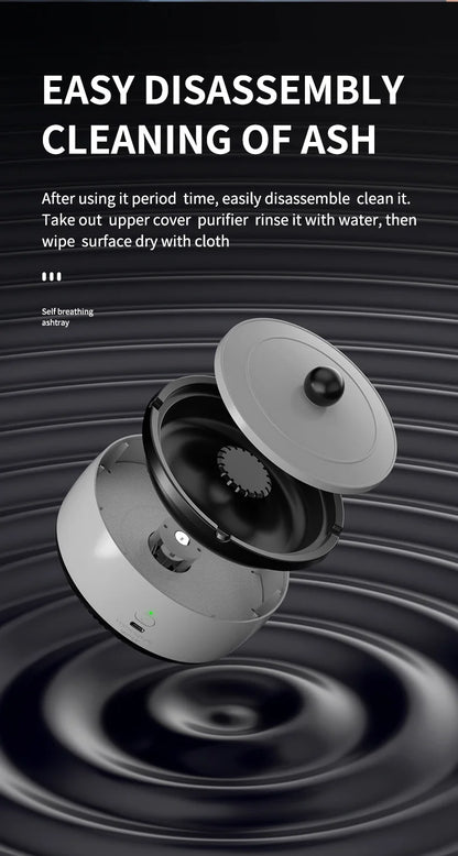 Xiaomi Youpin Air Purifier Ashtray Rechargeable Car Smoking Tank To Remove Second Hand Smoke Odor Sterile Filtration Home New Mi - AMULET RING STORE