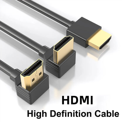 90 Degree HDMI 2.0 Cable - Graphene Enhanced for Space-Saving Installations | 8K, 3D & High Refresh Rate Aux Cable Hdmi Cable - AMULET RING STORE