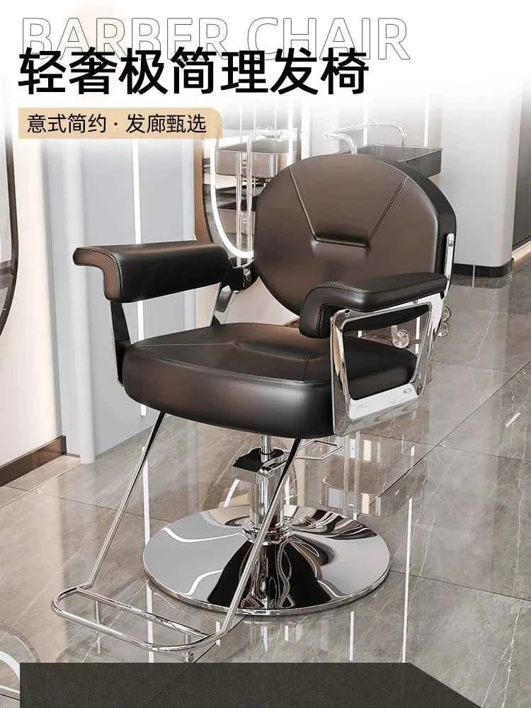 Comfortable Women Dressing Professional Barber Chair Swivel Advanced Trendy Barber Chairs Silla Leisure Design Salon Furniture
