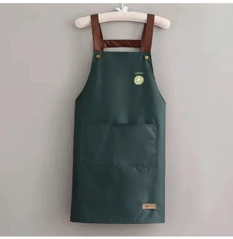 Waterproof and antifouling large pocket hotel restaurant coffee shop Western food Western pastry work clothes apron - AMULET RING STORE