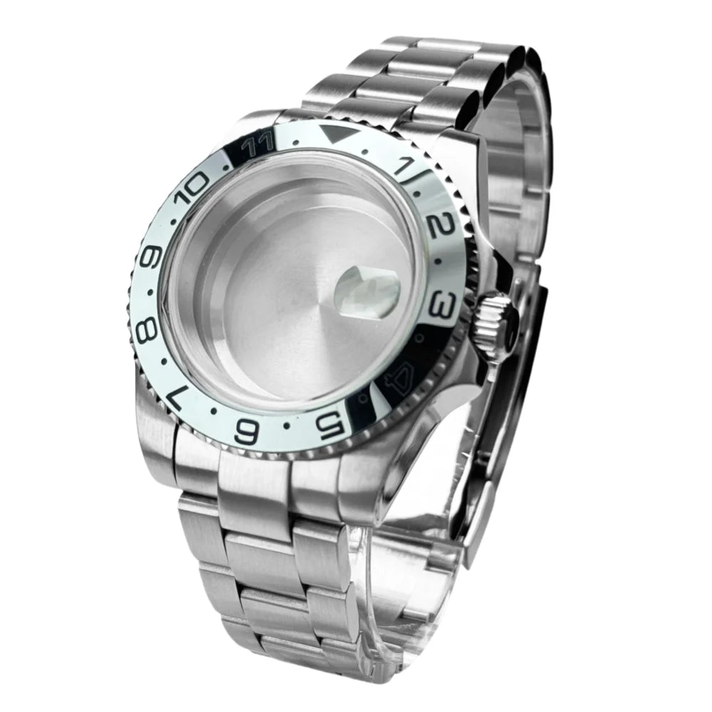 40mm 200m Waterproof NH34 NH35 NH36 Watch Case Accessories for Oyster Band SUB Watch Maker 120clicks BGW9 blue lume Bezel - AMULET RING STORE