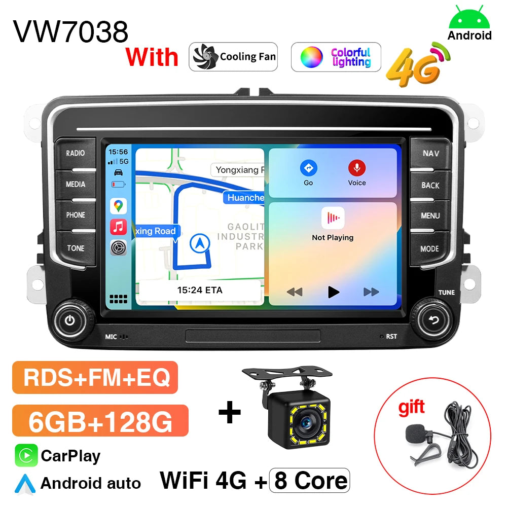 7inch Car Radio CarPlay Android Auto for Volkswagen VW Passat B6 B7 CC Tiguan Touran GOLF POLO CarPlay 7inch 2+32GB / 4+64GB - AMULET RING STORE