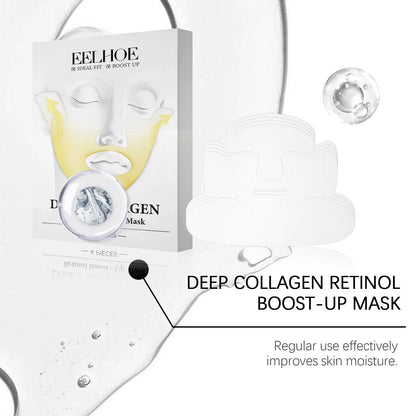 Deep Collagen Retinol Firming Mask Lifting Tightening Facial Skin Lighten Fine Lines Smooth Natural Hydrating Translucent Mask