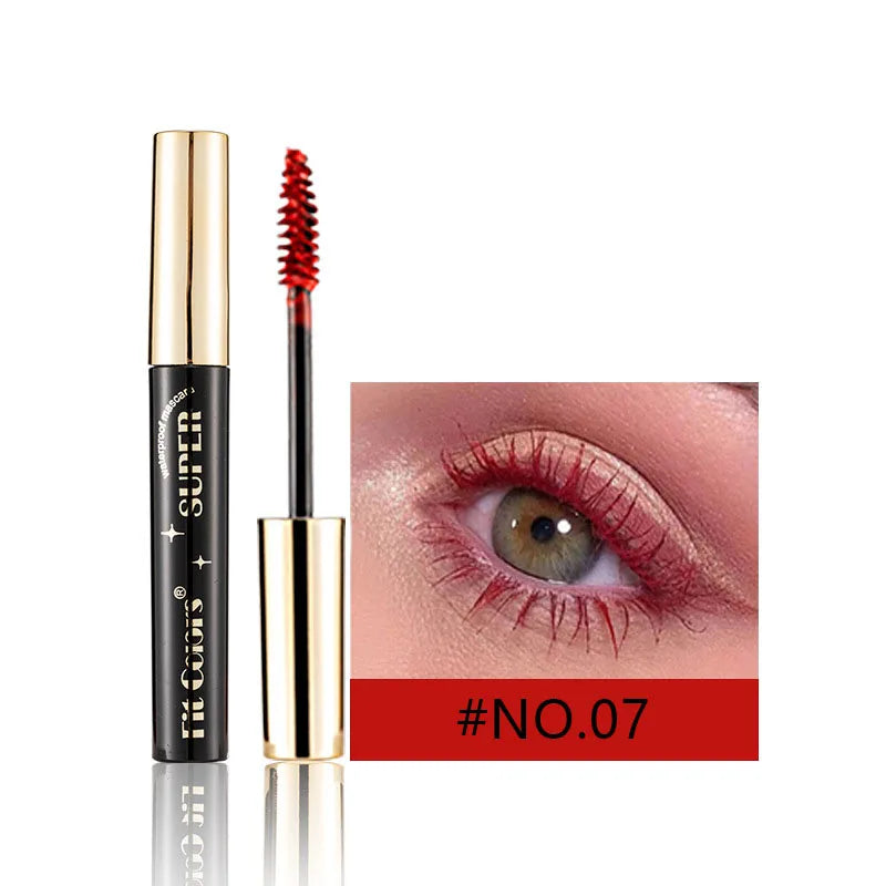 14 Colors Waterproof Mascara 5D Silk Fiber Mascara Lash Color 3D Mascara Eyelash Extension Thick Lengthening Eye Lashes Cosmetic - AMULET RING STORE