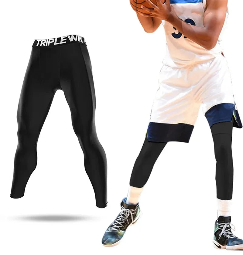 Men Women Kid Children Running Long Tights GYM Pocket Pants Basketball Football Soccer Fitness Exercise Sport Hiking Leggings 12