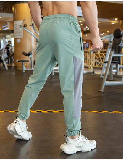 Gym Fitness Workout Trousers Fashion Running Sports Pants Outdoor Jogging Sweatpants Thin Section Stretch Compression Leggings