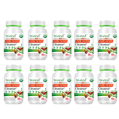 Liver Cleansing Detox Capsules Health Liver Support Colon Cleansing Repair Pills Prevent Cirrhosis Fatty Liver, Natural Herbal