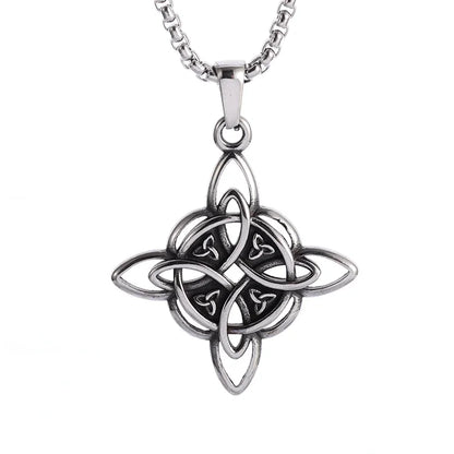 Seven Angels Magic Circle Solomon's Seal Necklace Pendant Men's Lucky Amulet