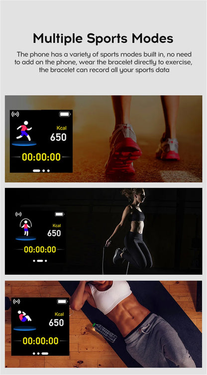 Smartwatch Men Women Wristwatches Smart Watch Message Fitness Monitor Bracelet Birthday Gift Electronic Clock For Android IOS - AMULET RING STORE