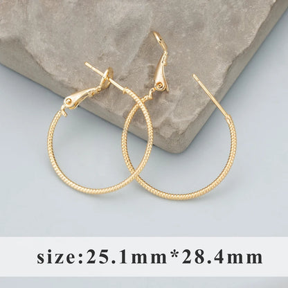 GUFEATHER MC19,jewelry accessories,18k gold plated,pass REACH,nickel free,round ring,charms,jewelry making,diy earrings,6pcs/lot - AMULET RING STORE