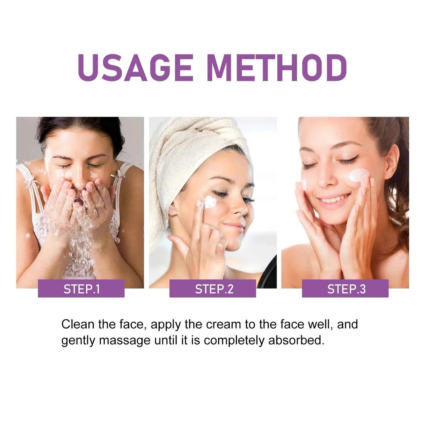 Hyaluronic acid Moisturizing Cream for Face Lift Skin Firming Anti Wrinkle Fade Fine Lines Deep Hydration Brightening Face Cream