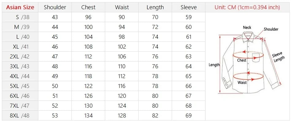 Anti-Wrinkle Men Shirts Long Sleeve Dress Shirts For Men Slim Fit Camisa Social Business Blouse White Blue Office Shirt S-5XL
