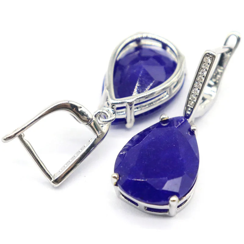 Buy 4 Get 1 Free Zultanite Color Changing Alexandrite Topaz Real Ruby Emerald Sapphire Mystic Topaz Silver Earrings Pendant