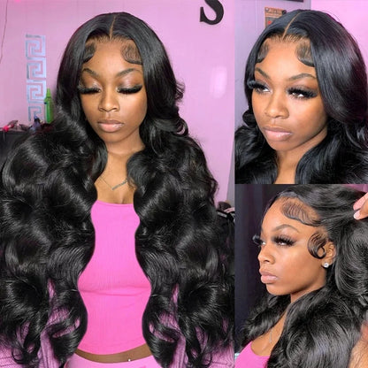 40 Inch Body Wave 13x6 HD Lace Frontal Wigs Human Hair Wig 13x4 360 Hd Lace Front Wig For Black Women Pre Plucked Brazilian Hair