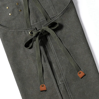 Customized apron New Fashion Canvas Kitchen Aprons For Woman Men Chef Work Apron For Restaurant Bar Shop Cafes Studios Uniform - AMULET RING STORE
