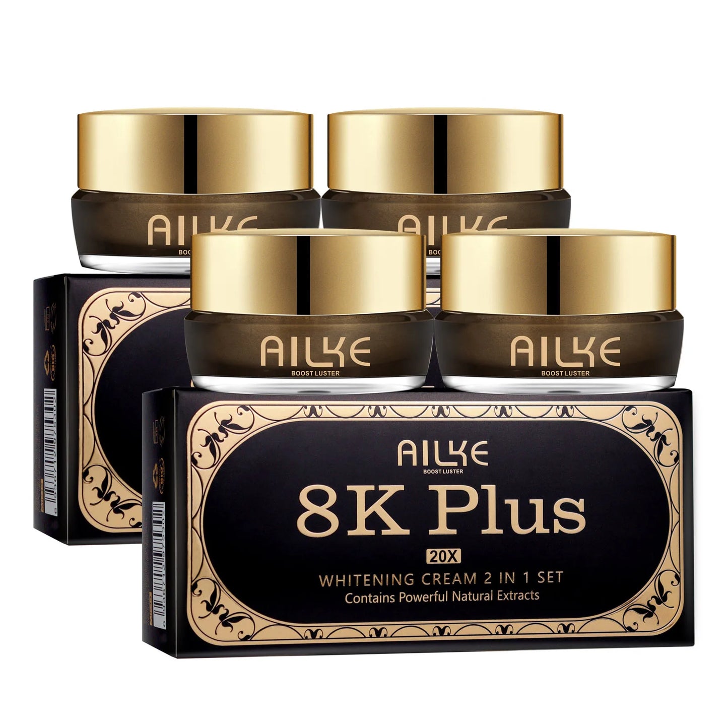 AILKE Whitening Face Cream, Antioxidant, Reduce Dark Spots, Inhibit Melanin, Anti-aging, With Collagen, Niacinamide, Glutathione