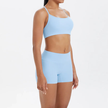 2PCS Yoga Set Nude Feeling Workout Sets Women Tracksuit Gym Push Up Fitness Running Workout Sportwear Sport Bra Leggings Suit