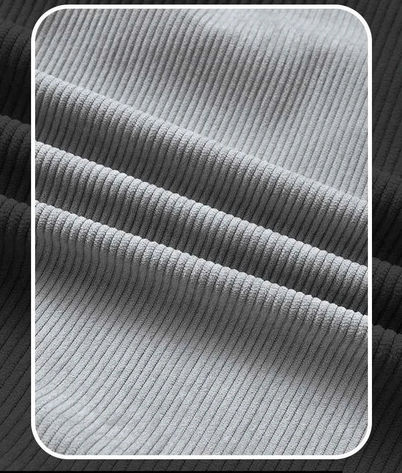 Winter Men Fleece Jacket Padded Warm Loose Parka Coat Corduroy Short Jacket Man Solid Fur Collar Windbreaker Cotton Jackets