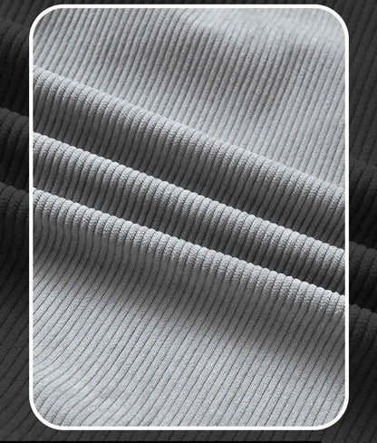 Winter Men Fleece Jacket Padded Warm Loose Parka Coat Corduroy Short Jacket Man Solid Fur Collar Windbreaker Cotton Jackets