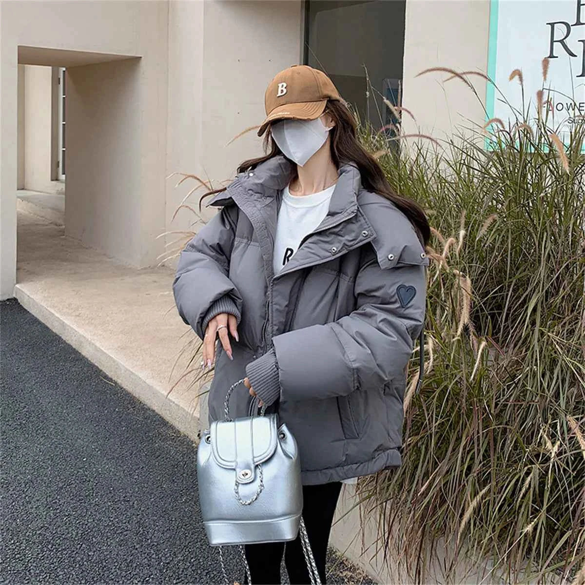 Women's Winter Warm Padded Jacket Coat 2025 New Down Cotton Hooded Solid Thick Parka Waterproof Puffy Korean Fashion Outdoor