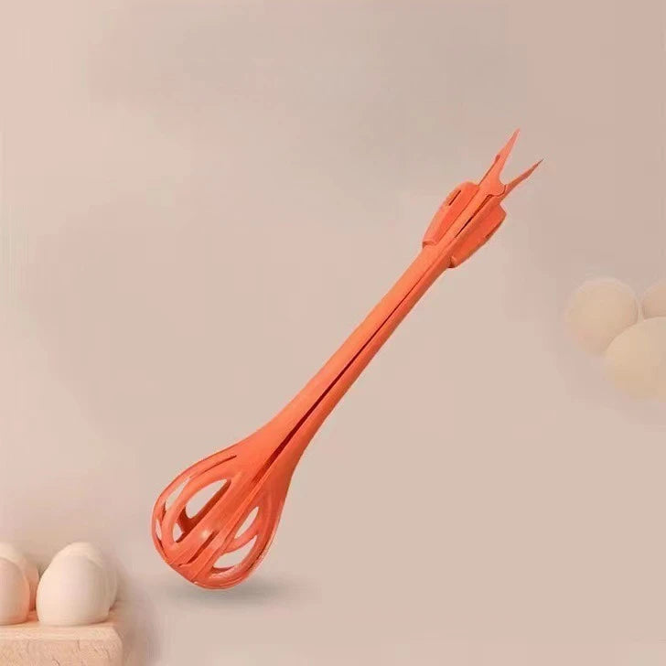2-in-1 Food Clip & Egg Whisk Multifunctional Handheld Blender Kitchen Tool for Salad Mixer Eggs Pasta Food Cooking Mixing - AMULET RING STORE