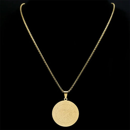 Muslim Arabic Quran Medal Necklace for Men & Women Body Protection Amulet