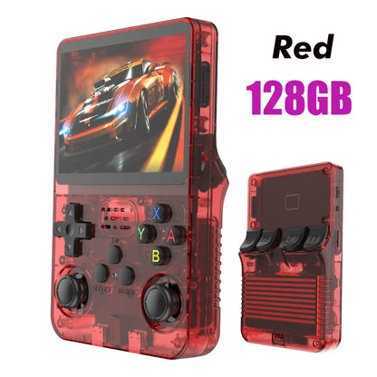 NEW 128G R36S Retro Handheld Video Game Console Linux System 3.5 Inch IPS Screen R35s Pro Portable Pocket Video Player Games - AMULET RING STORE