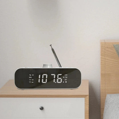 Digital Alarm Clock Radio LED Display Digital Radio Rechargeable Clock Radio with Auto-Off Timer
