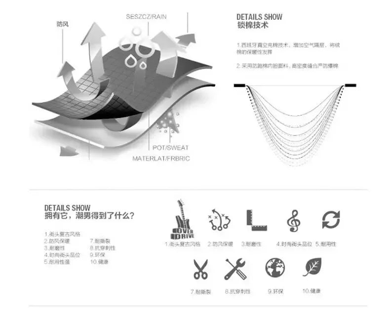 Thicken Warm Men Long Parka Fashion Brand Casual Winter Windbreaker Jacket with Hood Coats Fashion Clothing for Men All-match