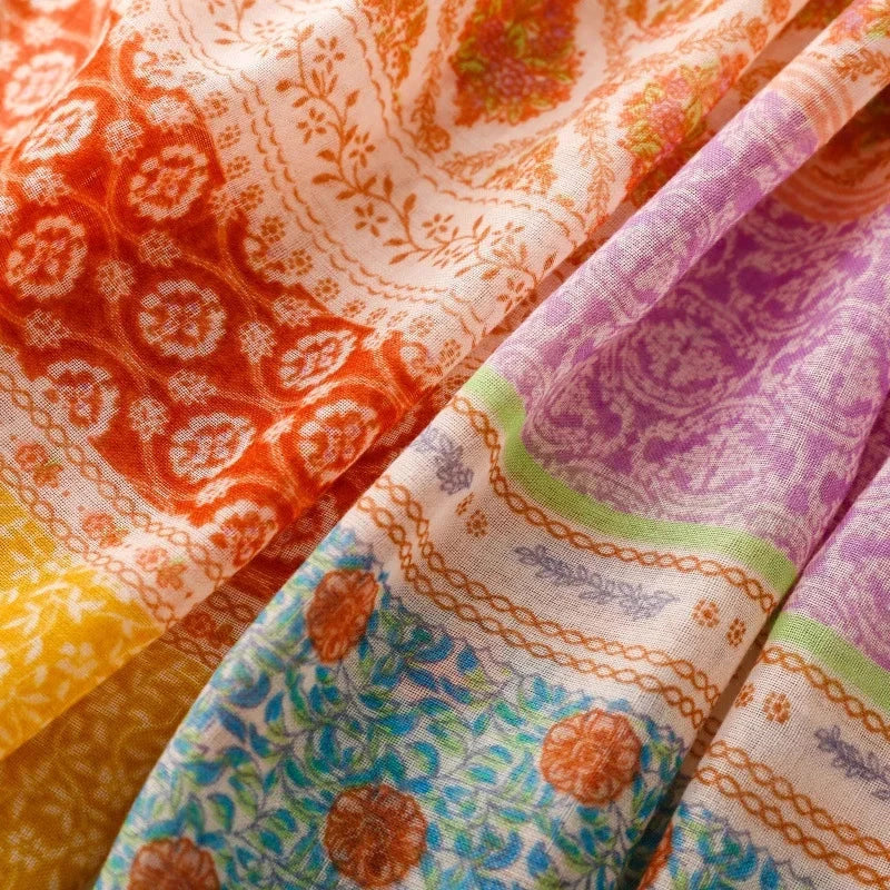 88*180cm Women Viscose Scarf Summer Beach Shawl Cotton Linen Feeling Tassel Pashmina Muslim Hijab Wrap Lady