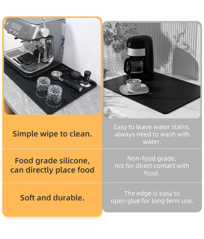 Coffee Tamper Mat Espresso Portafilter Station Silicone Bar Machine Pad Rubber Anti Slip Bar Kitchen Barista Tools Accessories - AMULET RING STORE