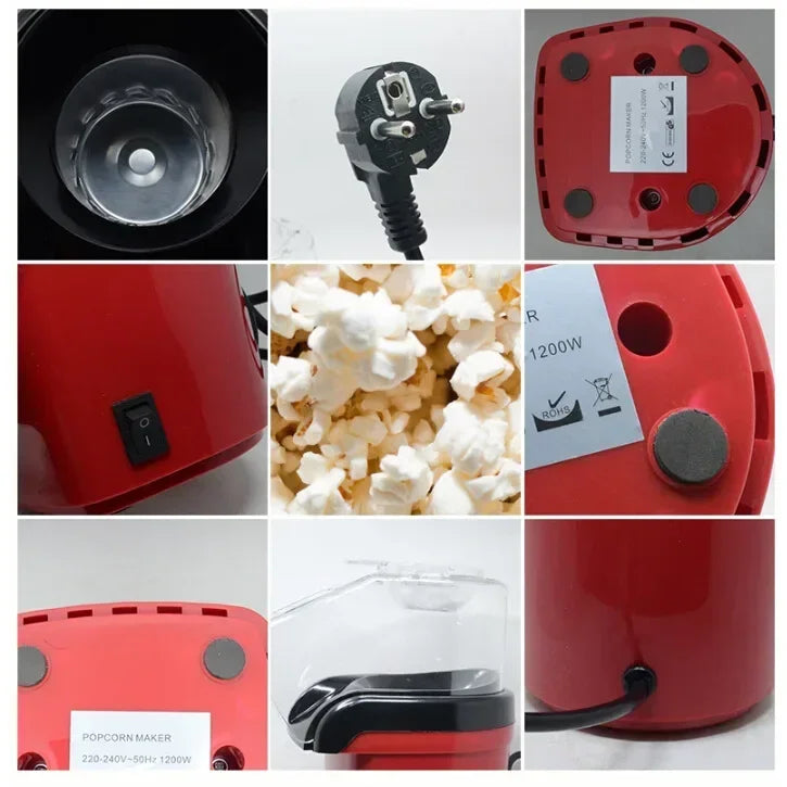 220v Popcorn Makers Mini Popcorn Machine Electric Household Appliance Machine Fully Automatic Popcorn Machine For Home Kitchen - AMULET RING STORE