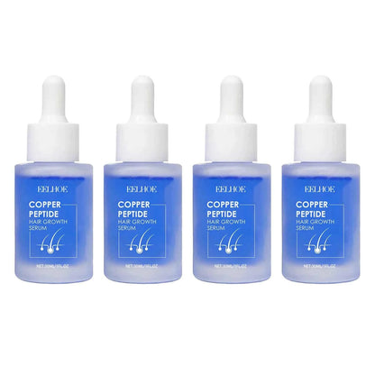 EELHOE 30ml Copper Peptide Hair Serum Strengthening Hair Roots Repair Hairs Damage Essence Nourish Smoother Hair Loss Growth Oil