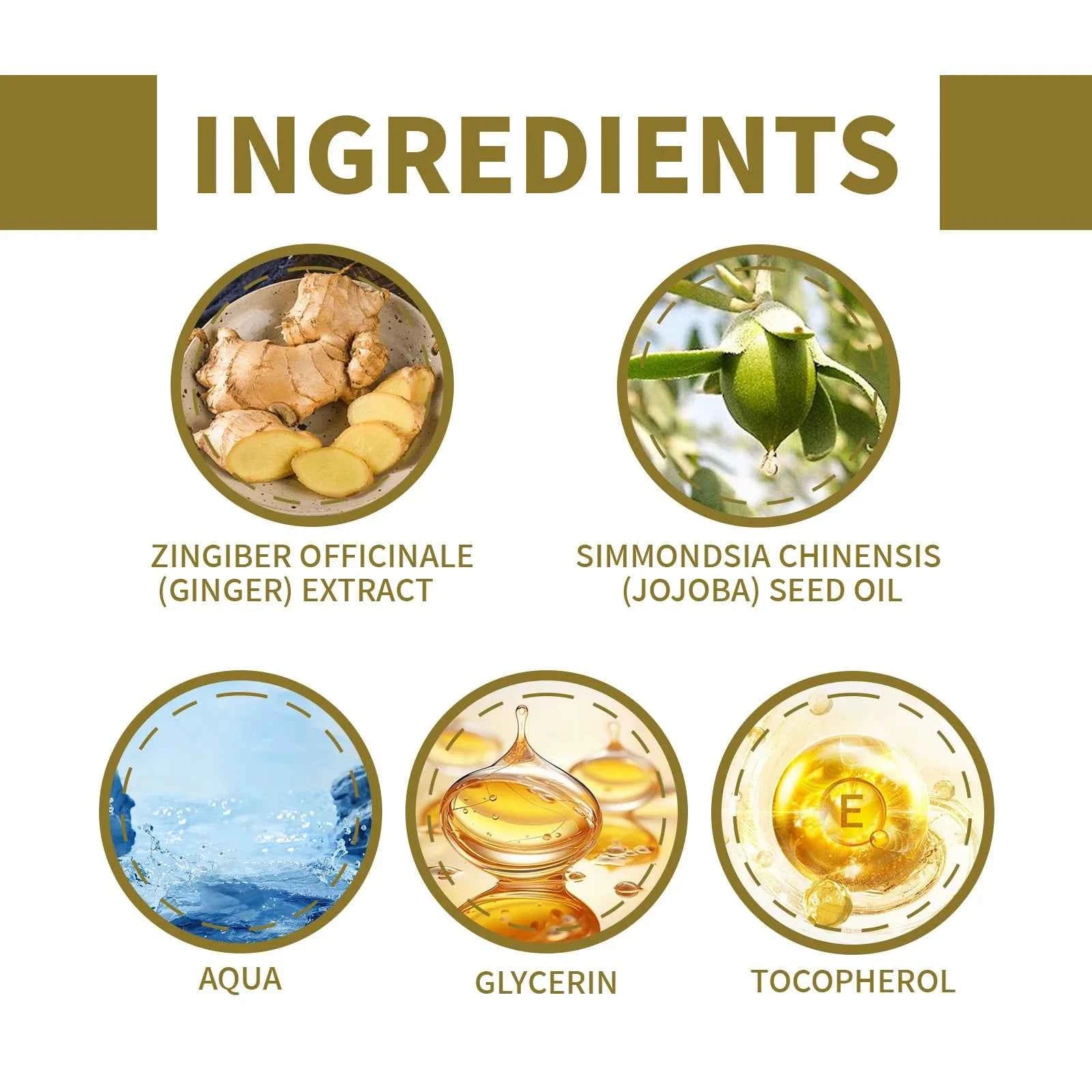 Ginger Sculpt Detoxify Roll-on Ginger Extract Increase Metabolism Promote Fat Burning Moisturizing Skin Care Body Ball Massage