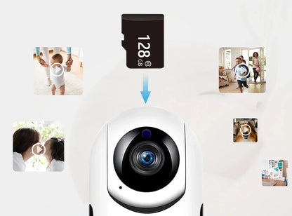 IP Camera Wifi YCC365 Plus Smart Home 1620P HD Surveillance Camera Auto Tracking Night Vision Wireless Indoor Security Camera - AMULET RING STORE
